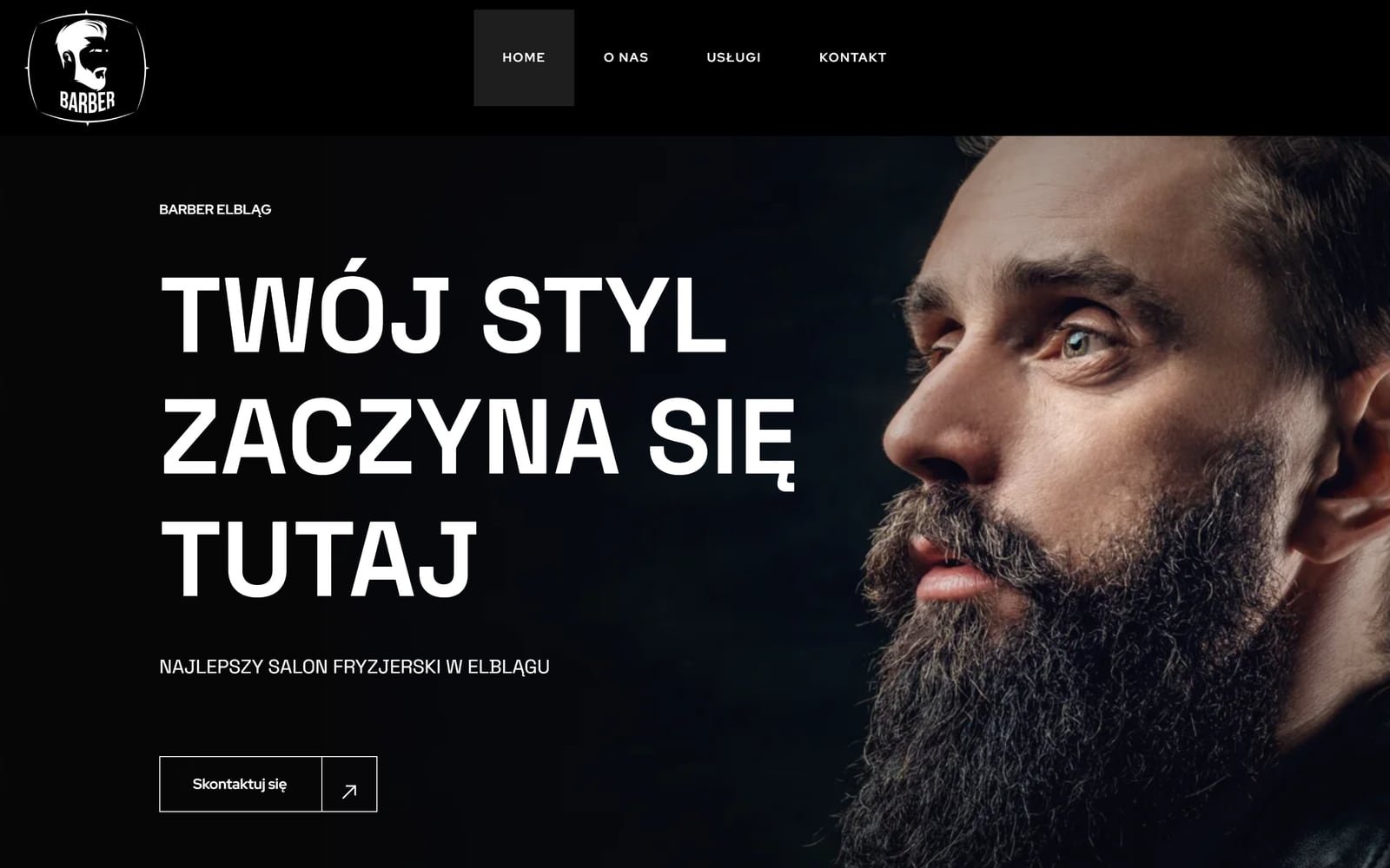 Poprzednia wersja strony Barber Elbląg
